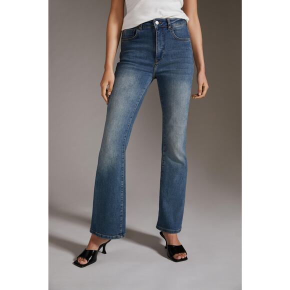 Anthropologie Pilcro The Icon Flare Jeans - 25 Waist New - Picture 9 of 12